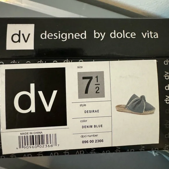 Designed by Dolce Vita Denim Espadrilles Size 7.5 - Picture 8 of 8